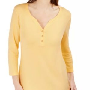 Karen Scott petite 3/4 top